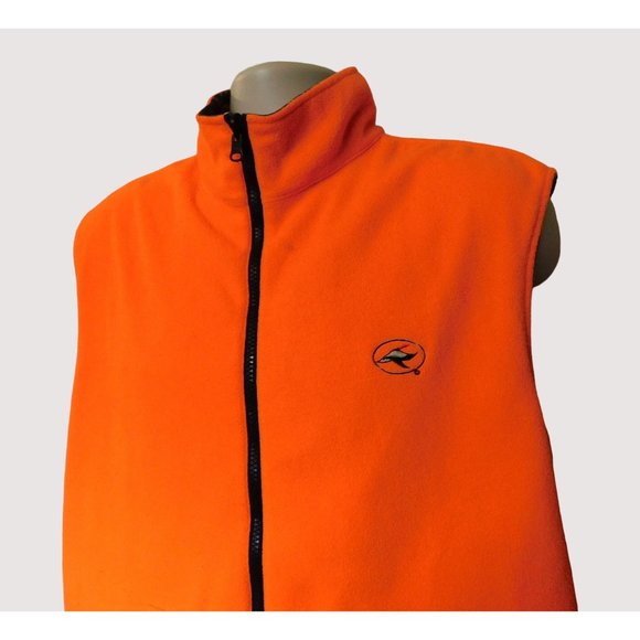 RedHead Realtree Reversible Hunting Vest M Brown Camo Orange Sleeveless Pockets - Picture 7 of 10